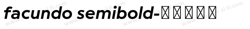 facundo semibold字体转换